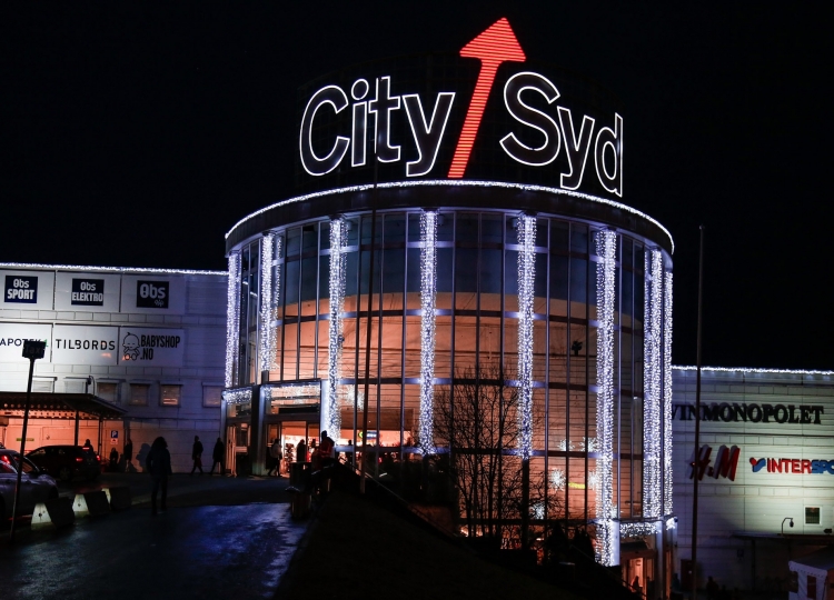 City Syd Eurosign Skilt Med Lys Juledekor